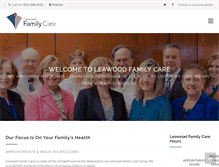 Tablet Screenshot of leawoodfamilycare.com